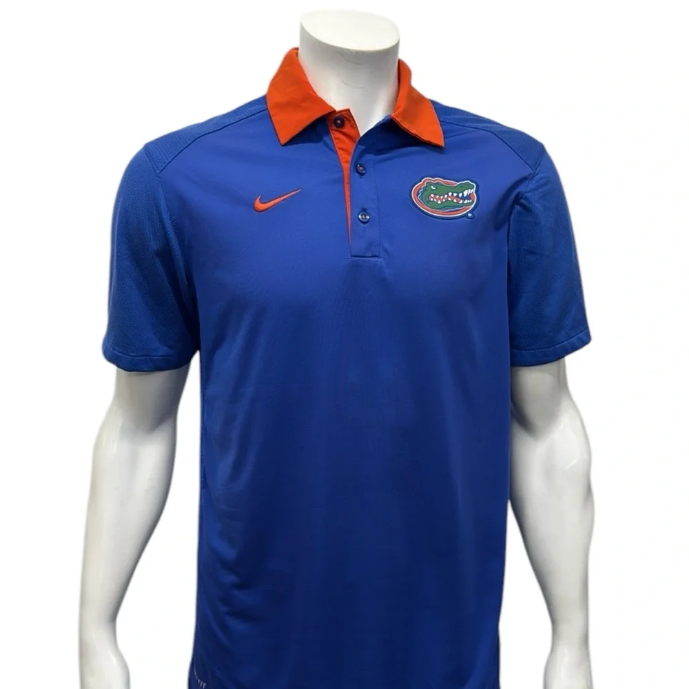Nike Dri Fit University of Florida Gators Sideline New Wave Golf Polo Shirt MD